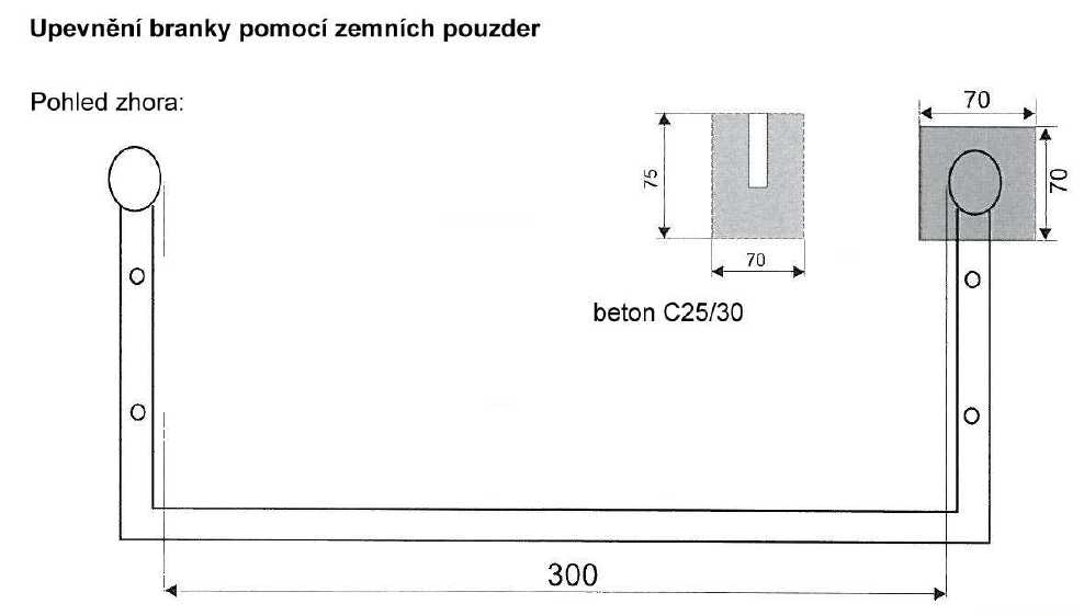 Ukotvení pomocí pouzder s adaptérem