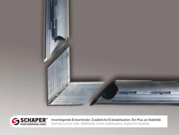 Pár přenosných branek 5x2m včetně integrované zátěže s kolečky 