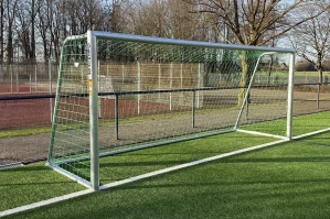 Fotbalová branka "PSG" 5x2 m s volitelnou zátěží a kolečky