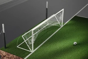 Zapuštěný základový rám Competition pro fotbalové branky 7,32 × 2,44 m