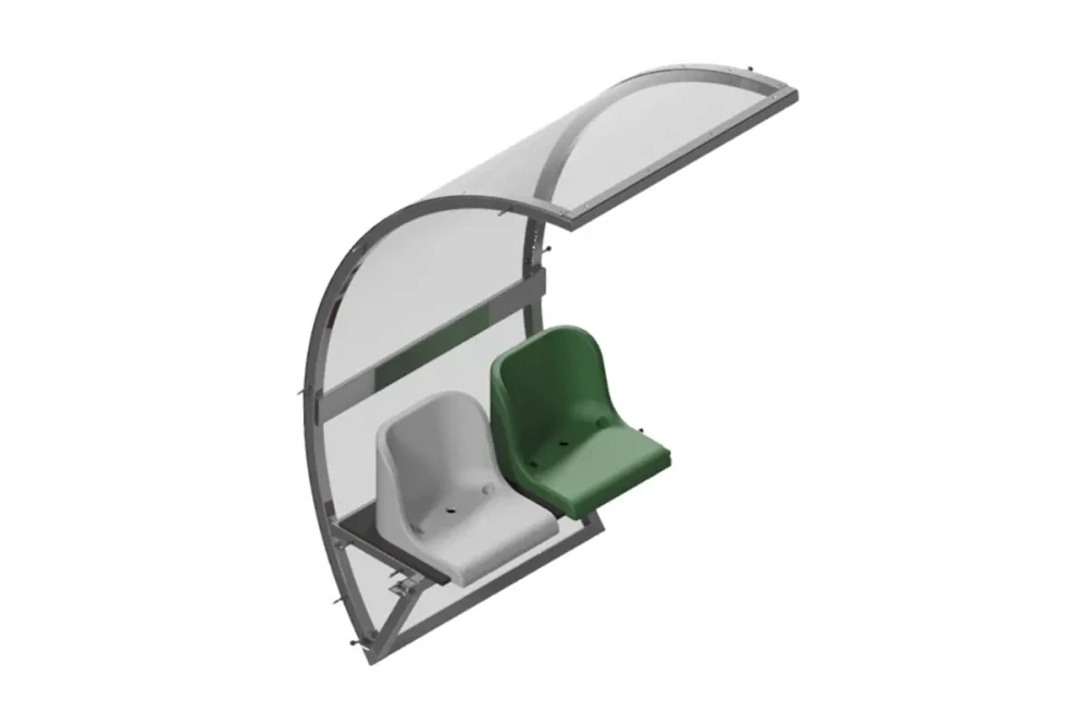 Modulární hráčská střídačka Schäper se sedačkami